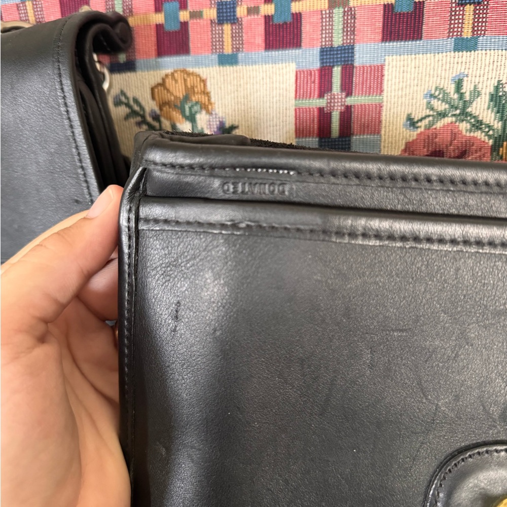 Vintage Coach Black Willis Top Handle Satchel - Picture 7 of 11